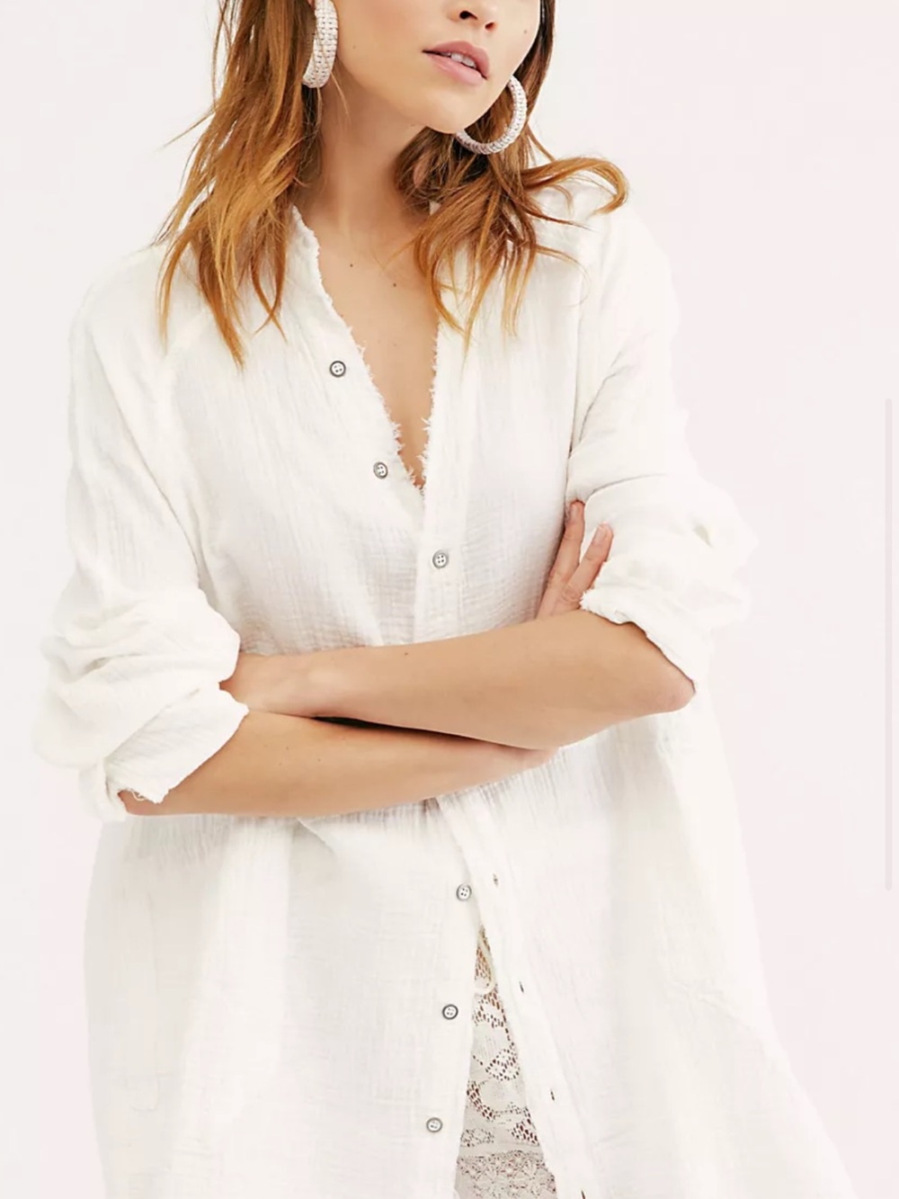Free People Daydream Button Down Top